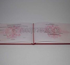 Диплом Кандидата Наук 2014г во Владивостоке