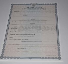 Свидетельство о Разводе 2023г во Владивостоке
