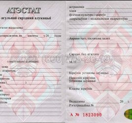 Аттестат о Полном Среднем Образовании Беларуси 2020г во Владивостоке